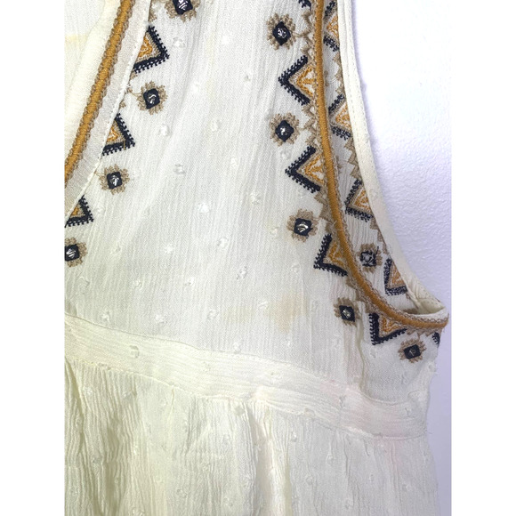 By Together Sleeveless Embroidered Deep V Neck Blouse, Size L - Picture 3 of 5